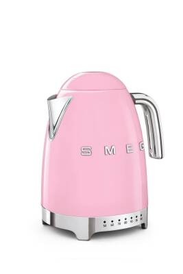 Smeg KLF04PKEU Retro Pembe Isı Ayarlı 2400 Watt 1.7 Litre Çelik Kettle - 2