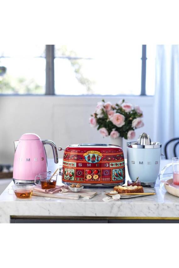 Smeg KLF04PKEU Retro Pembe Isı Ayarlı 2400 Watt 1.7 Litre Çelik Kettle - 4