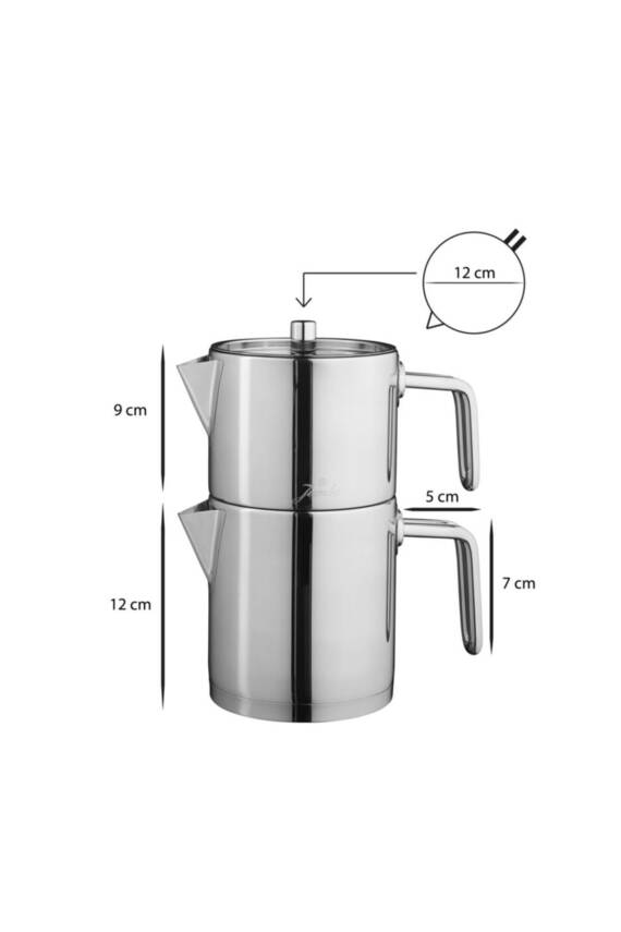 Jumbo 500.01.01.5598 Metalix Midi Full Metal Çaydanlık - 3