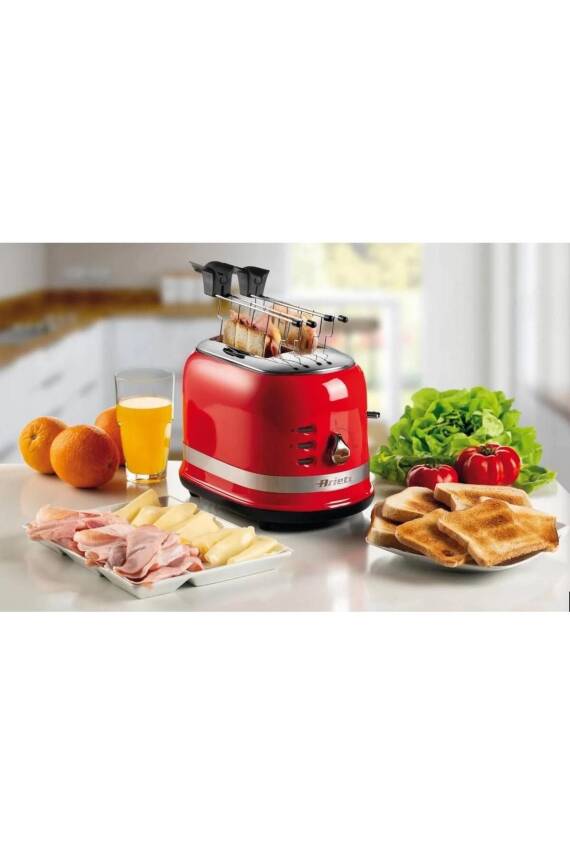 Ariete 00C014900AR0 Moderna Ekmek Kızartma Makinesi Kırmızı - 4