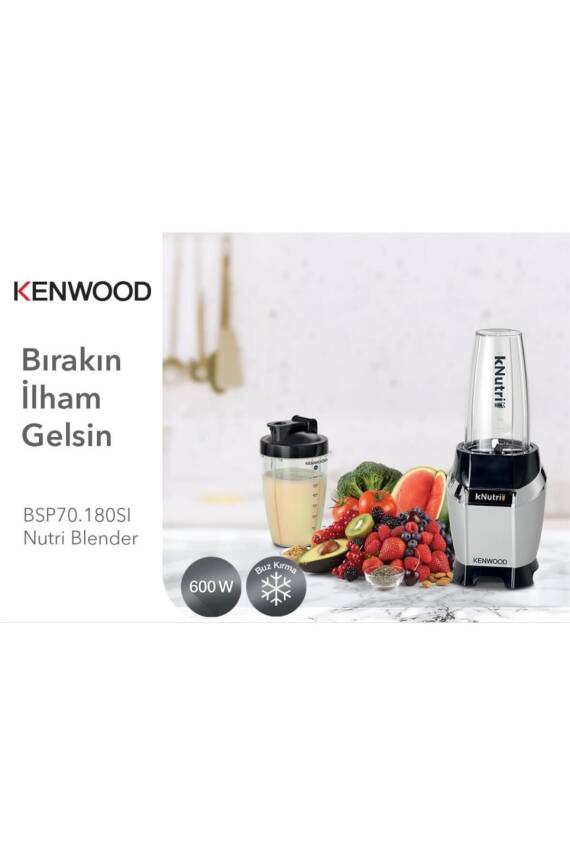 Kenwood BSP70.180SI 600 ml Kapasiteli Nutri Smoothie Blender - 6