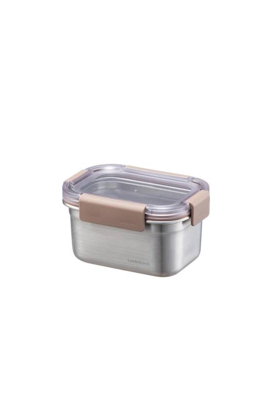 LocknLock LST602 Paslanmaz Çelik Fırın Saklama Kabı Dörtgen Kilitli 520 ml - 2