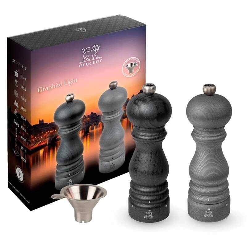 Peugeot 097SCR43278 Graphite Light Duo Paris Karabiber Ve Tuz Değirmeni 18 cm - 1