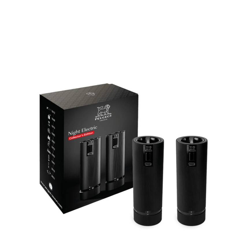 Peugeot Night Electric Duo Line Elektrikli Karabiber ve Tuz Değirmeni - 2