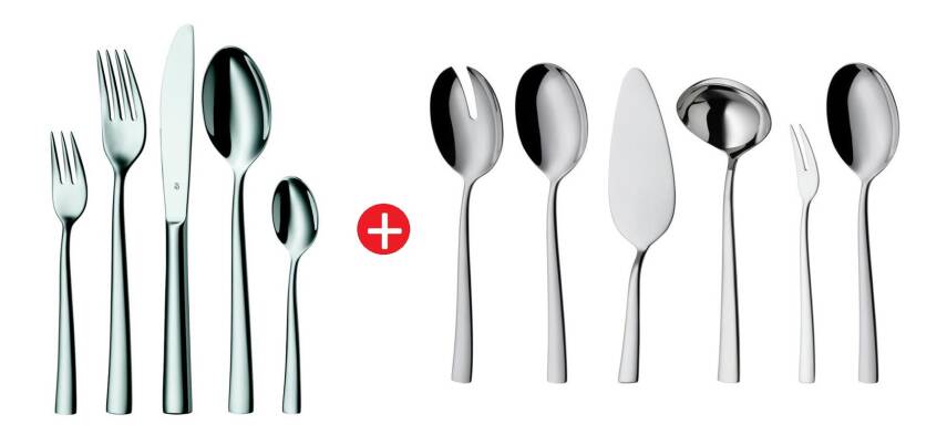 WMF 9100048848 Philadelphia Çatal Kaşık Bıçak Seti 90 Parça - 1