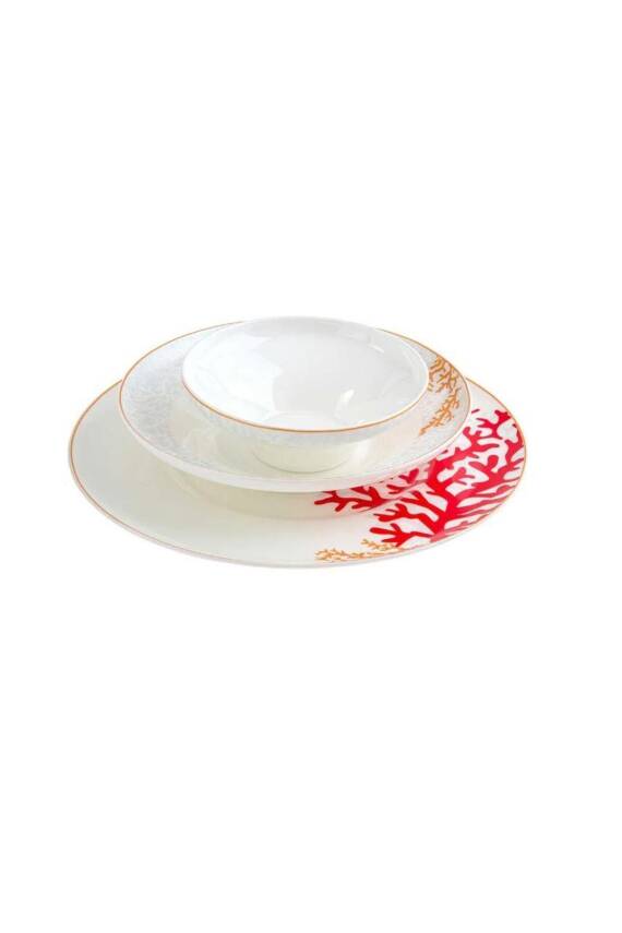 Jumbo Red Marin 6 Kişilik 24 Parça Yemek Takımı - 2