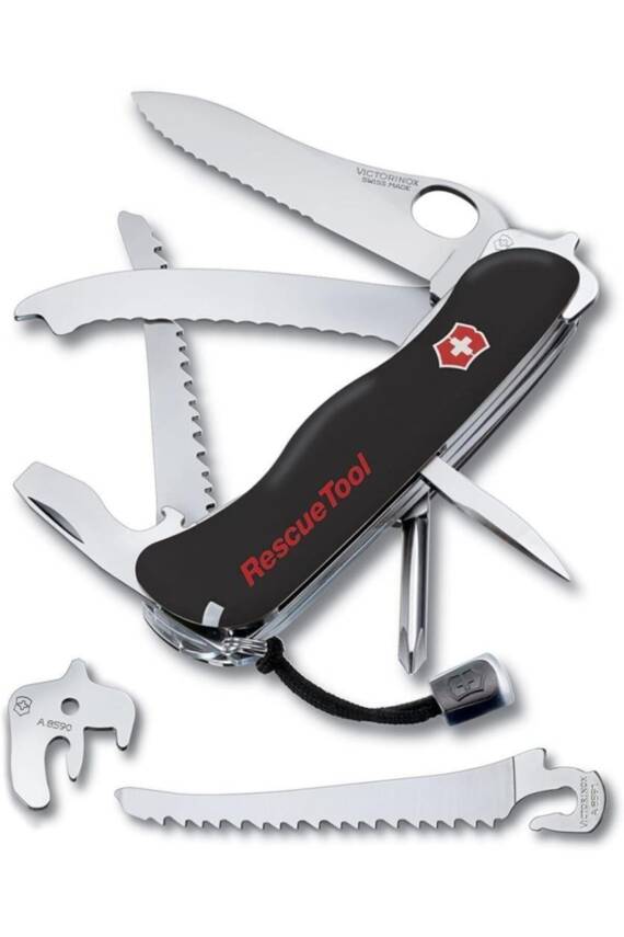 Victorinox 0.8623.MWN.3 RescueTool Siyah Hayat Kurtarma Çakısı - 3