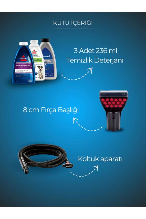 Bissell 3670N Revolution HydroSteam Halı Makinesi - 3