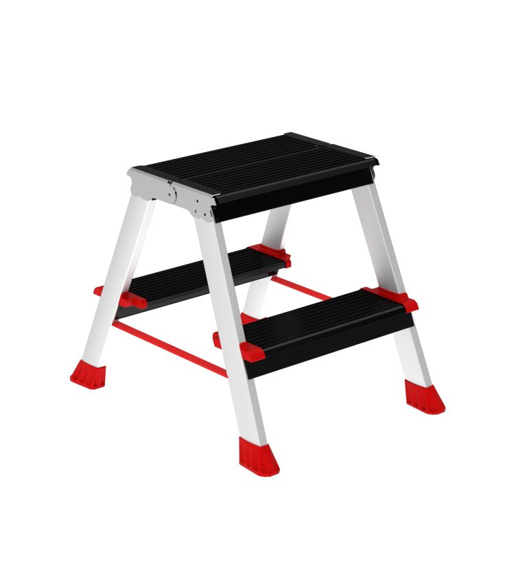 SARAYLI 2+2 PROFESSİONAL ALÜMİNYUM ÇİFT TARAFLI MERDİVEN (1322) - 1