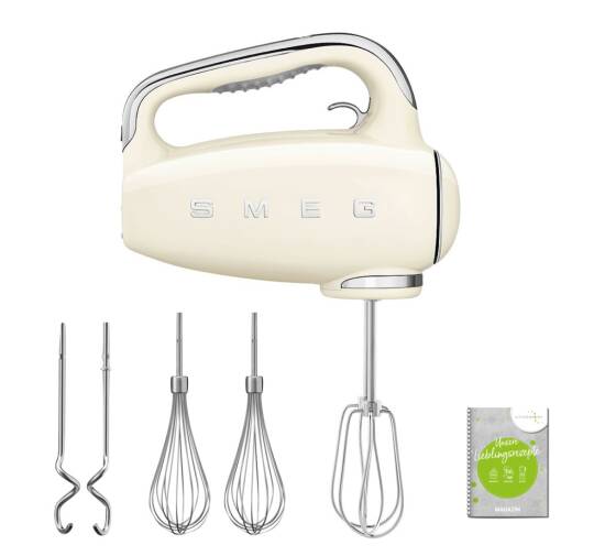 Smeg HMF01CREU 50's Style Retro Krem 500 Watt El Mikseri - 5