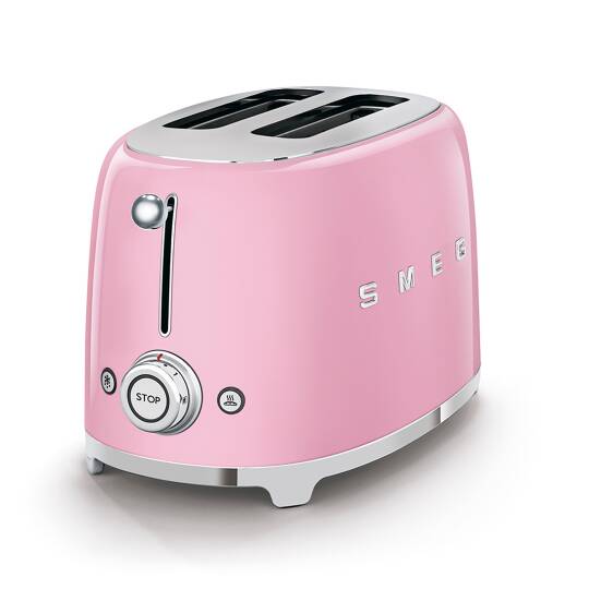 Smeg TSF01PKEU Retro Pembe 2X2 Slot Ekmek Kızartma Makinesi - 1