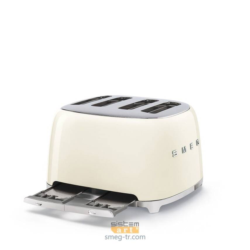 Smeg TSF03CREU Retro Krem 4x4 Slot Ekmek Kızartma Makinesi - 2