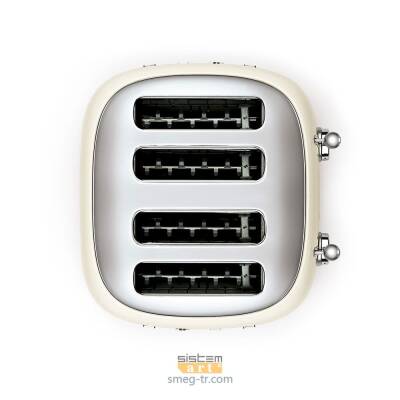 Smeg TSF03CREU Retro Krem 4x4 Slot Ekmek Kızartma Makinesi - 4
