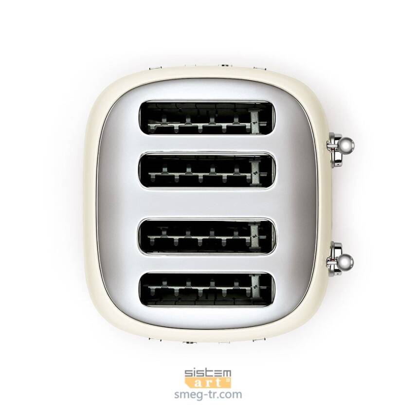 Smeg TSF03CREU Retro Krem 4x4 Slot Ekmek Kızartma Makinesi - 4