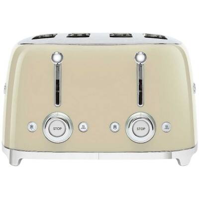 Smeg TSF03CREU Retro Krem 4x4 Slot Ekmek Kızartma Makinesi - 5