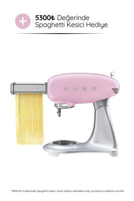 Smeg SMF02PKEU Retro Pembe 800 Watt 4.8 Litre Stand Mikser - 1