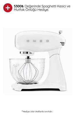 Smeg SMF13WHEU 4.8 Litre Beyaz Stand Mikseri - 3