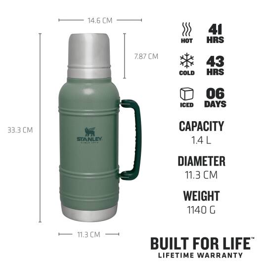Stanley Artisan Hammertone Green 1.4 L Yeşil Termos - 2