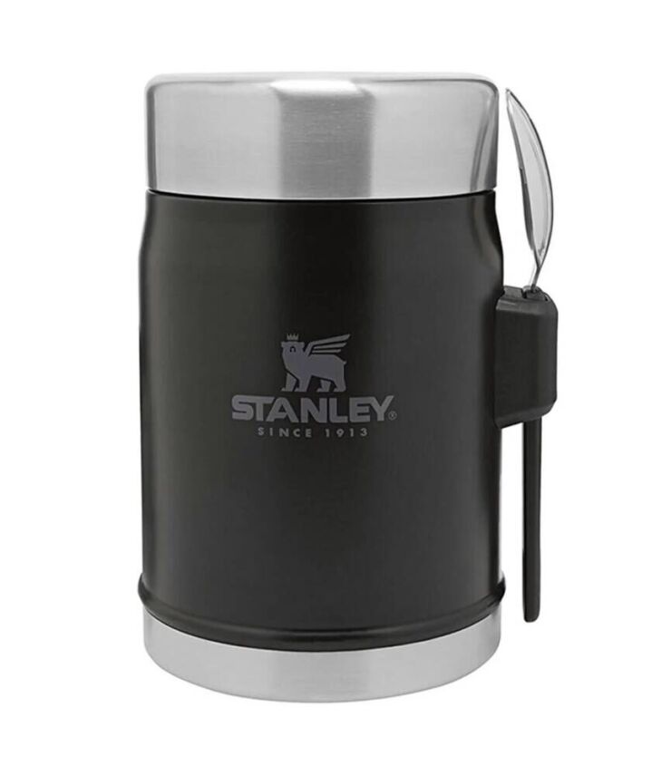 Stanley Klasik Paslanmaz Çelik Siyah Yemek Termosu Kaşıklı 0,40 Litre - 1