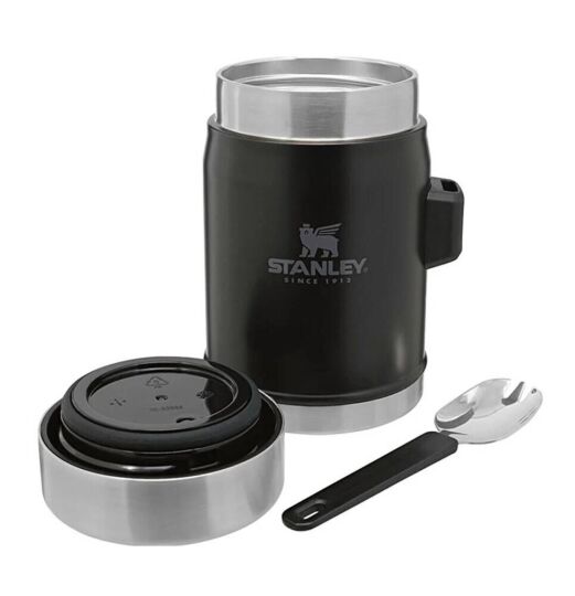 Stanley Klasik Paslanmaz Çelik Siyah Yemek Termosu Kaşıklı 0,40 Litre - 2