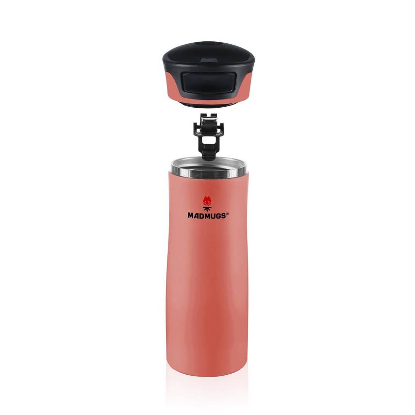 MADMUGS TM-TA-004 Travel Mug Termos Bardak 0,47lt-Turuncu - 4