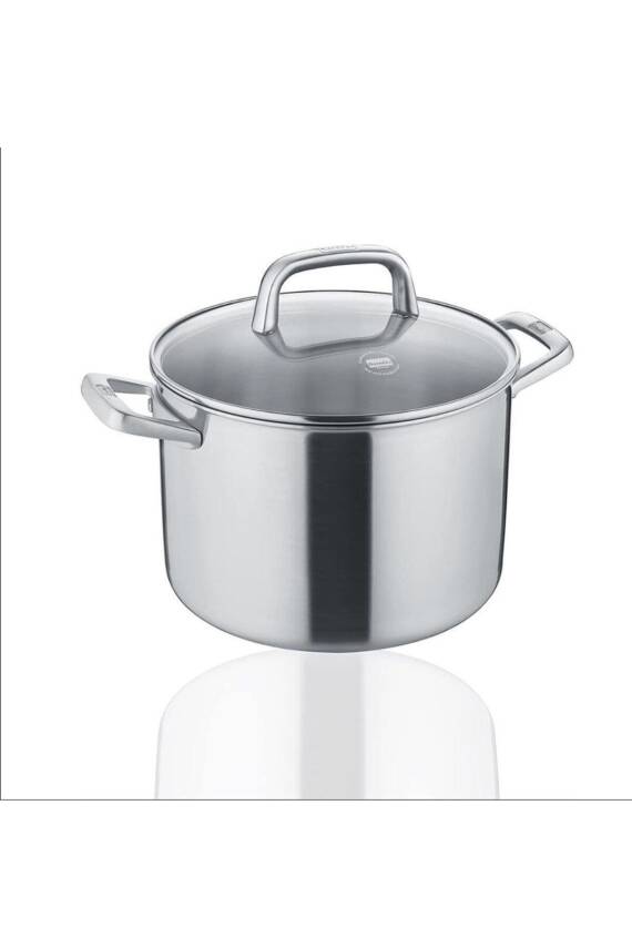 Berndes 99214 Tricion Pro Paslanmaz Çelik Tencere Cam Kapaklı 24 cm - 1
