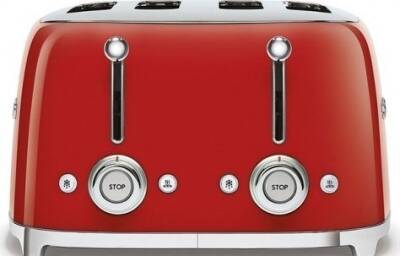 Smeg TSF03RDEU Rero Kırmızı 4x4 Slot Ekmek Kızartma Makinesi - 2