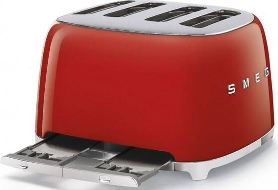 Smeg TSF03RDEU Rero Kırmızı 4x4 Slot Ekmek Kızartma Makinesi - 3