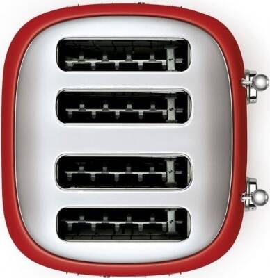 Smeg TSF03RDEU Rero Kırmızı 4x4 Slot Ekmek Kızartma Makinesi - 4