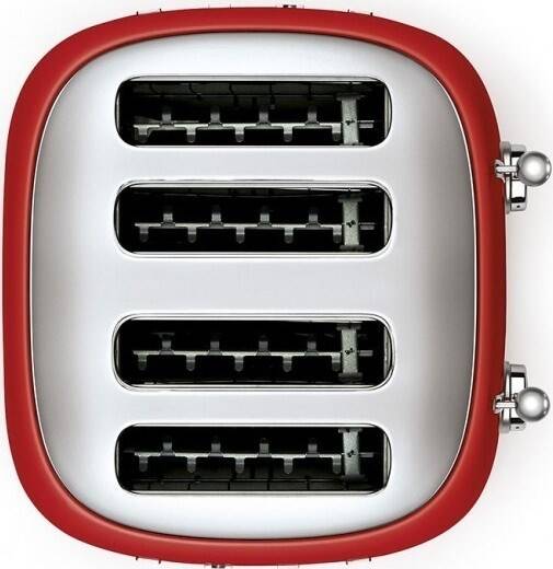 Smeg TSF03RDEU Rero Kırmızı 4x4 Slot Ekmek Kızartma Makinesi - 4