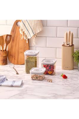 Aryıldız 153AR258958 Vacuum-Fresh Saklama Kabı Seti 6 Parça - 1