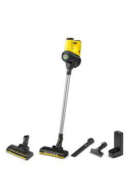 Karcher 1.198-662.0 VC 6 OURFAMILY DİKEY ELEKTRİKLİ SÜPÜRGE LİMİTED EDİTİON - SARI SOFTROLLER BAŞLIK - 1
