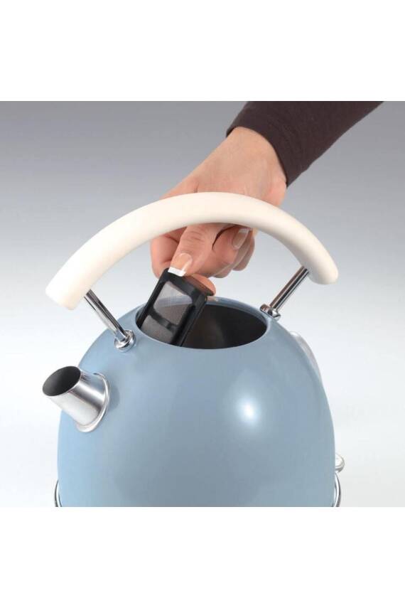 Ariete 00C287705AR0 Vintage Mavi 2000 Watt 1.7 Litre Çelik Kettle - 3