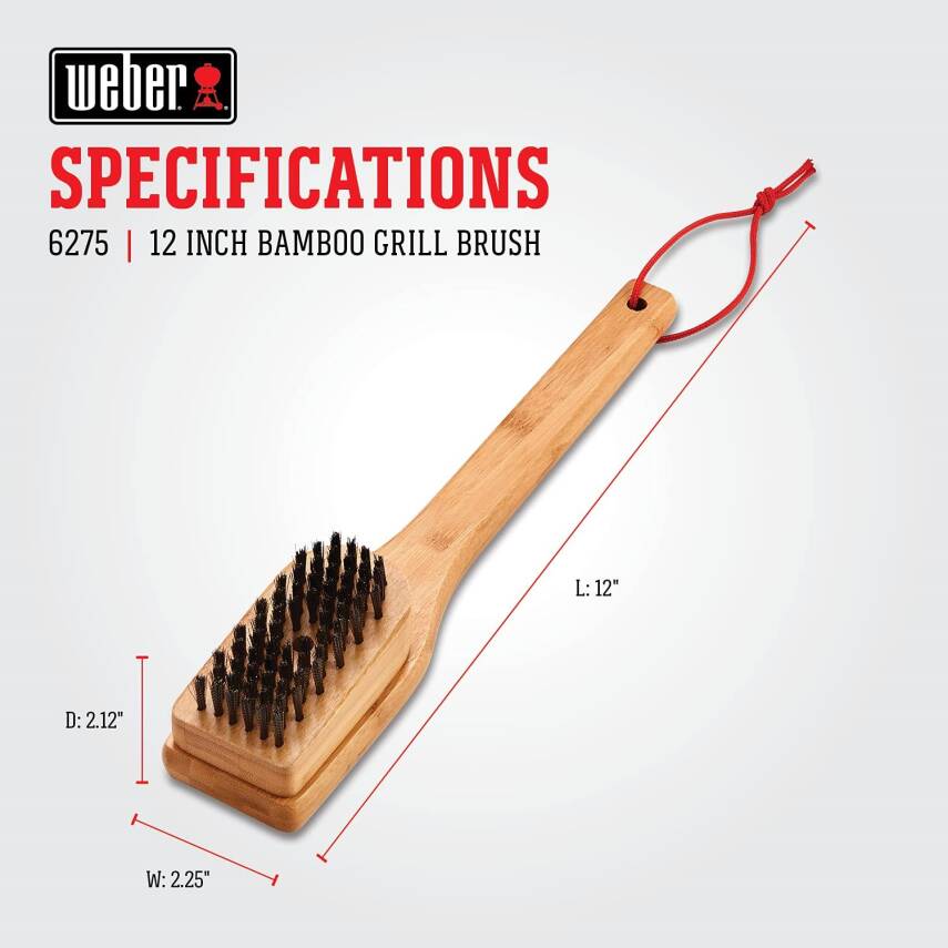 Weber 6275 Bambu Barbekü Fırçası 30 cm - 2
