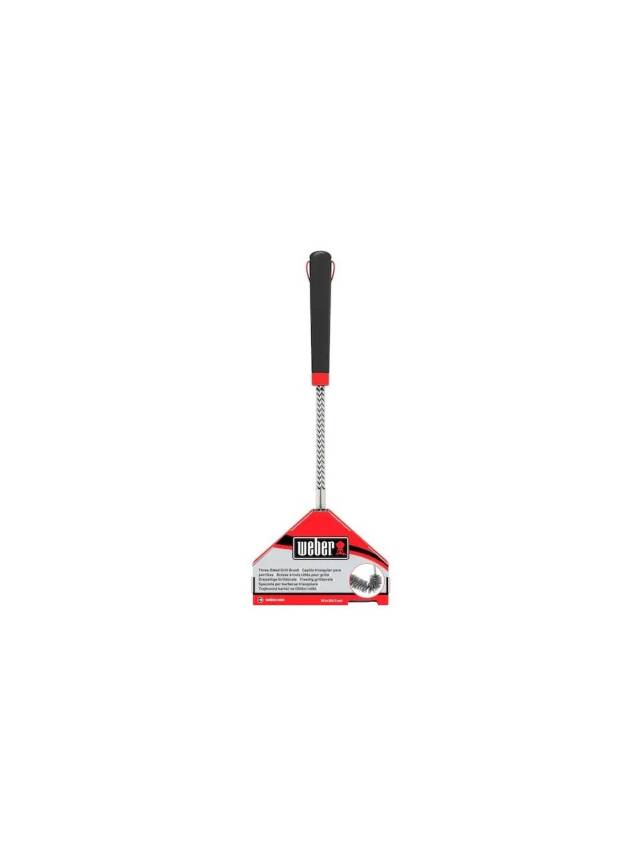 Weber 6278 Üç Taraflı Kıl Izgara Fırçası 46 cm - 3