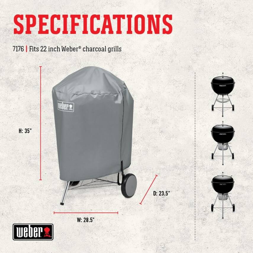 Weber 7176 Kömürlü Barbekü Kılıfı - 3